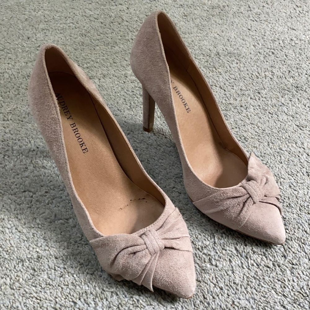 Audrey Brooke suede heels